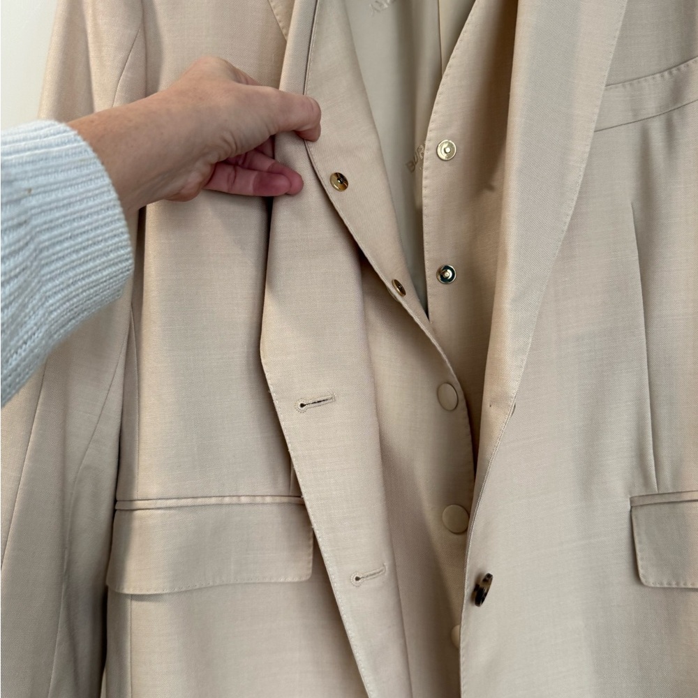 Burberry Gilet Docking Jacket in light beige Women’s US 14 - Picture 7 of 15